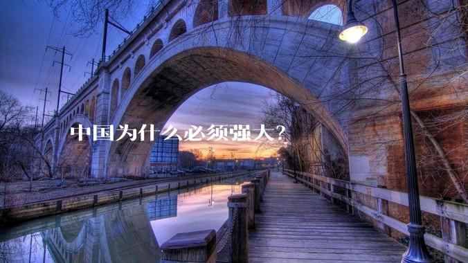 中国为什么必须强大？