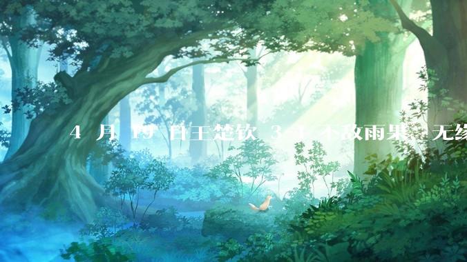 4 月 19 日王楚钦 3-4 不敌雨果，无缘世界杯男单决赛，如何评价本场比赛？